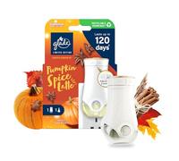 Glade Plug in Air Freshener Holder and Refill, Electric Scented Oil Room Air Freshener, Pumpkin Spice Latte, Starter Kit, (1 x Holder and 1 x 20 ml Refill)