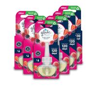 Glade Plug in Air Freshener Refill, Electric Scented Oil Room Air Freshener, Bubbly Bery Splash, Pack of 6 (6 x 20ml)