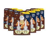 Glade Plug in Air Freshener Refill, Electric Scented Oil Room Air Freshener, Infused with Essential Oils, Limited Edition Christmas Air Freshener, Festive Honey & Chocolate, Pack of 6 Duos (12x20ml)