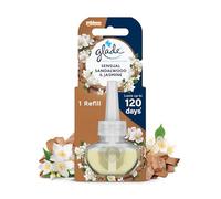 Glade Plug in Air Freshener Refill, Electric Scented Oil Room Air Freshener, Sandalwood & Jasmine, 20ml