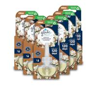 Glade Plug in Air Freshener Refill, Electric Scented Oil Room Air Freshener, Sandalwood & Jasmine, Pack of 6 (6 x 20ml)