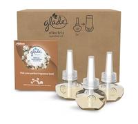 Glade Plug in Air Freshener Refill, Electric Scented Oil Room Air Freshener, Sandalwood & Jasmine, Pack of 3 Refills (3 x 20ml)
