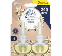Glade Plug in Air Freshener Refill, Electric Scented Oil Room Air Freshener, Vanilla Blossoms, Duo Pack (2 x 20ml)