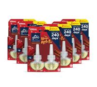 Glade Plug in Air Freshener Refill, Electric Scented Oil Room Air Freshener, Warm Apple Pie, Pack of 6 Duos (12 x 20ml)