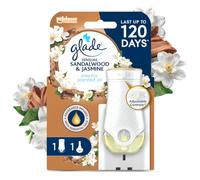 Glade Plug In Air Freshener, Sensual Sandalwood & Jasmine, Holder + Refill | Electric Scented Oil, Long-Lasting Room Fragrance, Up to 120 Days, Adjustable Intensity, Uses 5x Less Energy (20ml)