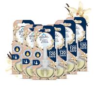 Glade Plug in Air Freshener Refill, Electric Scented Oil Room Air Freshener, Vanilla Blossoms, 6 Refills (6 x 20ml)