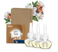 Glade Plug In Refill, Sensual Sandalwood & Jasmine, 3x20ml | Electric Scented Oil Refill, Long-Lasting Room Fragrance, Up to 120 Days, Fits All Glade Plug In Holders, 3 Pack