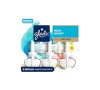 Glade PlugIns Scented Oil 5 Refills, Air Freshener, Aqua Waves, Essential Oil Infused Wall Plug In, 3.35 FL OZ, Pack of 5