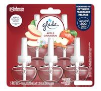 Glade PlugIns Refills Air Freshener, Scented and Essential Oils for Home and Bathroom, Apple Cinnamon, 3.35 Fl Oz, 5 Count