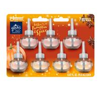 Glade PlugIns Refills Air Freshener, Scented and Essential Oils for Home and Bathroom, Golden Pumpkin & Spice, Limited Edition Scent, 4.69 Fl Oz, 7 Co