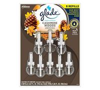 Glade PlugIns Scented Oil ~ Cashmere Woods 8 Pack Scented Oil Fragrance Refills