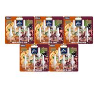 Glade PlugIns Scented Oil Refill, 5-Pack, Pumpkin & Ginger + Pomegranate & Currant Fragrance, 0.67 fl oz (25 Total Refills), Air Freshener Oil Refills for Plug-In Warmer