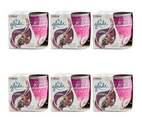glade RADIANT FRESH BERRIES Scented Candle 6 x 120g with Essential Oils Berries