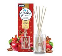 Glade Reed Diffuser, Home Fragrance Infused with Essential Oils, Room Freshener With Up to 5 Weeks of Continuous Fragrance, Limited Edition Christmas Air Freshener, Warm Apple Pie, 50ml