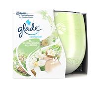 Glade Jar Candle, Scented Candle Infused with Essential Oils, Up to 29 Hour Burn Time, Sandalwood & Jasmine, 120g