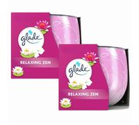 Glade Scented Candle Relaxing Zen 120g x 2 - Long-Lasting 31hr Burn Time - Stress Relief & Relaxation - Floral Fragrance Air Freshener with Welari Thank You Card | (2 Pack)