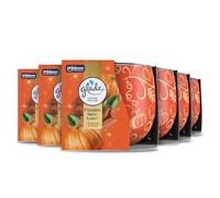 Glade Scented Candle Sleeved, Infused with Essential Oils, Made Without Palm Oil, Up to 25 Hour Burn Time, Limited Edition Christmas Candle, Pumpkin Spice Latte, Pack of 6 (6X 108g)