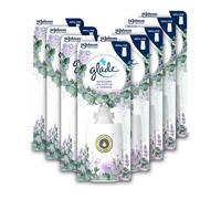 Glade Sense & Spray Air Freshener Refill, Motion Activated Automatic Room Spray and Odour Eliminator for Home, Eucalyptus and Lavender, 8 Refills (8