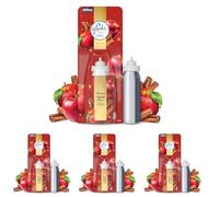 Glade Sense & Spray Air Freshener Refill, Motion Activated Automatic Room Spray and Odour Eliminator for Home, Limited Edition Christmas Air Freshener, Warm Apple Pie, 18ml (Pack of 4)