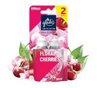 Glade Sense & Spray Air Freshener Refill, Motion Activated Automatic Room Spray and Odour Eliminator for Home, Floral Cherries, One pack (2 x 18ml)