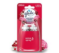 Glade Sense & Spray Air Freshener Refill, Motion Activated Automatic Room Spray and Odour Eliminator for Home, Cherry & Peony, Duo Pack (2 x 18ml)