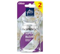 Glade Sense & Spray Air Freshener Refill, Motion Activated Automatic Room Spray and Odour Eliminator for Home, Super Bloom, Duo Pack (2 x 18ml)