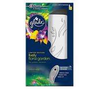 Glade Sense & Spray Air Freshener Starter Kit, Automatic and Manual Diffusion with Starter Kit, 18 ml Refill Included, Lively Floral Garden Fragrance