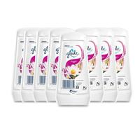 Glade Solid Relaxing Zen Clean Linen Gel Air Freshener Long Lasting Odour Eliminator For Home & Office Pack Of 8