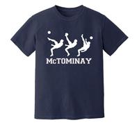Glade Sports McTominay Overhead Kick Cotton T-Shirt, Navy, Regular Fit (UK, Alpha, XL, Regular, Regular, Navy)