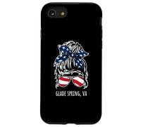Glade Spring VA Messy Hair Bun Ribbon Sunglasses Design Case for iPhone SE (2020) / 7/8