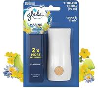 Glade Touch et Fresh Diffuser - Instant Freshness - Eliminates Odours - Infused with Essential Oils - Navy - 1 Diffuser and 1 Refill