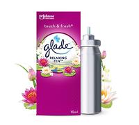 Glade Touch & Fresh Air Freshener Refill, Touch Activated Odour Eliminator for Bathroom & Home, Relaxing Zen, Pack of 12 (12 x 10ml)