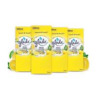 Glade Touch & Fresh (Brise One Touch) Refill, Air Freshener Mini Spray, Fresh Lemon (Limon), Pack of 4 (4 x 10 ml)