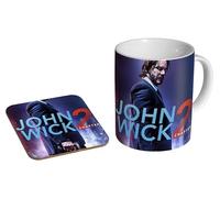 glades John Wick Chapter 2 - Ceramic Coffee Mug + Coaster Gift Set