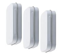 GLADFRESIT 3Pcs Metal Tins Containers, Rectangular Hinged Tins Box Containers Portable Mini Storage Box Home Organizer for Pills, Cards (White)