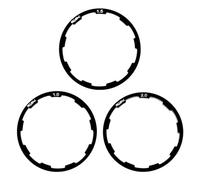 GLADFRESIT Bicycle Flywheel Freewheel Washers - 3 PCS Spacer Washer Bicycle Flywheel Hub Spacer Gasket Lightweight Aluminium Alloy Bottom Bracket Washer for Mountain Road Bike(1/1.5/2mm)