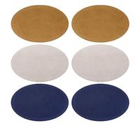 GLADFRESIT Leather Repair Patch Clothes Patches for Holes Elbow Brace Sew On Knee Patches Oval Shape for Trousers Jumpers Pants Tops Jean(3 Colors)