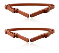 GLADFRESIT Leather Shoulder Bag Strap, 2PCS Adjustable Universal Removable Crossbody Bag Purse Straps Handbags with Shoulder Straps Fit for Handbag Tote Bag