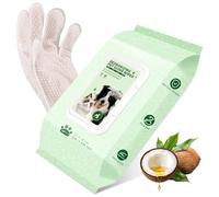 GLADFRESIT Pet Grooming Gloves 20-Pack Bulk, 5-in-1 Deshedding & Bathing Mitts for Dogs & Cats, Reusable Hair Remover Gloves for Easy Cleaning & Shedding Control