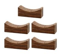 GLADFRESIT Wooden Chopsticks Holder 5PCS Chopstick Fork Spoon Stand Rack Set Knife Rest for Home Restaurant Party Kitchen Table