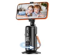 Gladgogo Car Face Tracking Tripod, 360° Rotation AI Tracking Selfie Stick Mobile Phone Camera Tripod with Remote Control & Gesture Control, No App 7H Battery Life for Vlog/Tiktok Live Video