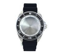 Gladiaond 1pc 200M 43.8mm Watch Case For NH35 NH36 NH38 NH34 Movement 28.5mm Dial Sapphire Glass Rubber Bracelet(Silver Case 4)