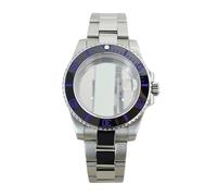 Gladiaond 1pc 20ATM Dive 40mm SUB Watch Case Slide Buckle Bracelet Sapphire For NH35 NH36 NH38 NH34 For Miyota 8215 For ETA 2824 Movt 28.5mmDial(Silvery 5,For Miyota 8215)