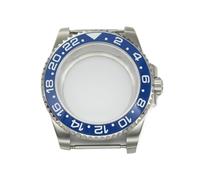 Gladiaond 1pc 20ATM Diver 40mm GMT Watch Case Sapphire Glass For NH35 NH34 NH36 NH38 Movements Slide Buckle Oyster Strap(No strap 9)