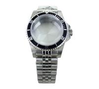Gladiaond 1pc 38mm Vintage Watch Case Dome Acrylic Glass 10ATM Waterproof For NH35 NH36 NH38 NH34 Movement 28.5mm Dial Retro Submariner(Case And Strap 2)