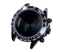 Gladiaond 1pc 39.5mm Watch Case Sapphire Glass Stainless Steel Fit for VK63 Quartz Movement Replacement Part(Silver 2)