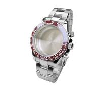 Gladiaond 1pc 39mm Watch Case Flat Sapphire Glass Waterproof Fit For VK63 Quartz Movement Stainless Steel 20mm Strap Accessories(Rose Gold)