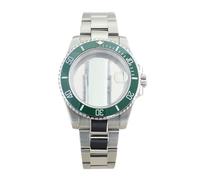 Gladiaond 1pc 40mm 200M Waterproof Diver Watch Case Sapphire Glass For 2824 Movement Oyster Strap(NO. 29)