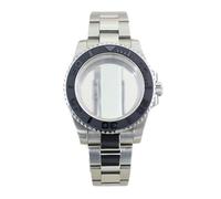 Gladiaond 1pc 40mm 200M Waterproof Diver Watch Case Sapphire Glass For 2824 Movement Oyster Strap(NO. 38)
