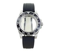 Gladiaond 1pc 40mm 200M Waterproof Diver Watch Case Sapphire Glass For Miyota8215 Movement Oyster Strap(NO. 54)